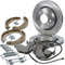 ATEC Germany Bremsenset Hinterachse inkl. Bremsscheiben Ø mm Belüftet + Bremsbeläge Hinten + Bremsbacken Kompatibel mit BMW 3er (E46)