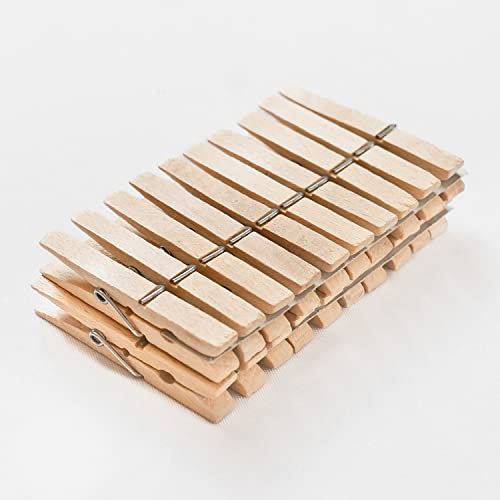 Chinchilla® Lot de 20 Pinces à Linge en Bois de hêtre certifié – Fabriqué en Allemagne | polyvalentes, pour Suspendre Le Linge et pour Les travaux manuels | sans Plastique, Durable et Stable