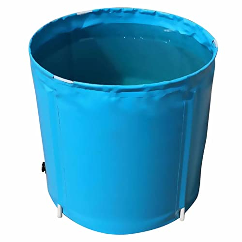Regentonne Regentonnen Blauer Wassersammler, Kunststoff-PVC-Wassertank zum Sammeln von Regenwasser, Zusammenklappbare Wasserspeicherbehälter, Regenstation 42 Gal bis 290 Gal ( Size : 400L/105Gallon )