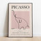 GEMMII Retro Picasso Leinwandbild XXL- Elephant Poster und Drucke Vintage Line Art Leinwand Wandkunst Bilder für Wohnzimmer Dekor 50x75cm rahmenlos