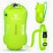 Ulikey Schwimmboje, 2 in1 Wasserdichter Trockensack und Swimming Buoy, 28L Schwimm Boje Aufblasbar für Triathlon Swim Boje und Erwachsene Freiwasserschwimmen, Surfer, Schwimmen, Schnorchler (Grün)