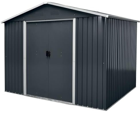 WERKA PRO Abri Jardin en métal 6,6m2 2,38 x 2,79 x H1,99m