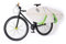 PAT RACKS Premium Shortboard Fahrradträger - Dual Arm Fahrrad Surfboard Träger 12mm Schutzschaum Verstellbare Sattelstütze Befestigung Einfache Schnelle Montage Shortboard Skimboard Bodyboard Boogie