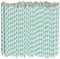 Lives on Green Lot de 100 pailles jetables en papier bleu clair extra longues 26 x 0,6 cm pour grandes boissons, fêtes prénatales, anniversaires