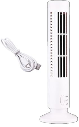 Lumiscent USB Tower Fan - Standing Fans | Portable Desk Fan | Vertical Conditioner | Strong Wind Desktop Airbar Tower Fan | Quiet Cooling Fan for Home, Summer Daily Use