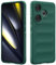 RIIMUHIR Funda Silicona Compatible con Xiaomi Poco F6, Protectora de Cuerpo Completo, Antigolpes Carcasa, Protección Lente Cámara, Tacto Suave y Sedoso Caso (Verde Oscuro)