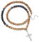 Dazylleco Lange Perlenkette Herren Halskette Perlen Schwarz Braun Lang Modeschmuck Kette Lang Geburtstagsgeschenk für Ihn(24022)