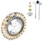 Lamkaki Brush Cutter 150x25,4mm, Brush Cutter Head with Mounting Accessories, Wire Brush Weed Cutter (6‘)