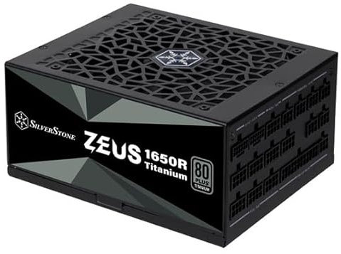 SilverStone Technology Zeus 1650R Titanium, 80 PLUS-Titanium-1650-W-ATX-3.1- und vollständig modulares PCIe-5-ATX-Netzteil, SST-ZU1650R-TM