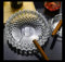 Frescorr - Luxury Crystal Glass Ashtray for Cigars & Cigarettes | Heavy-Duty, Elegant Design, Indoor/Outdoor Use | (Crystal Ash Tray) | 4 Slots | Heavy Glass Design for Indoor and Outdoor Smoking