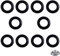 10 Pcs Rubber Sink Drain Seal Ring,O-Rings Gasket Seal for Kitchen Basket Strainer Plug Rubber Seal Gasket Rings Washer Bathroom Sink Drain Seal Rings,Black