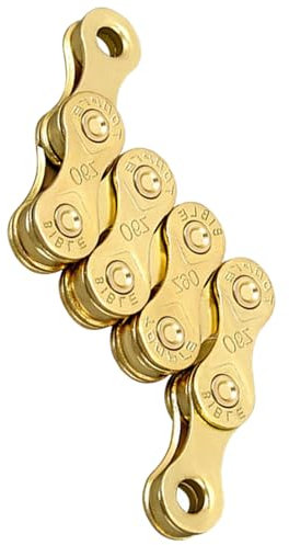 LIbgiubhy 114/116 Glieder Mountainbike-Kette, Ersatz-Fahrradkette, hohl, leicht, Fahrradkette für Rennrad