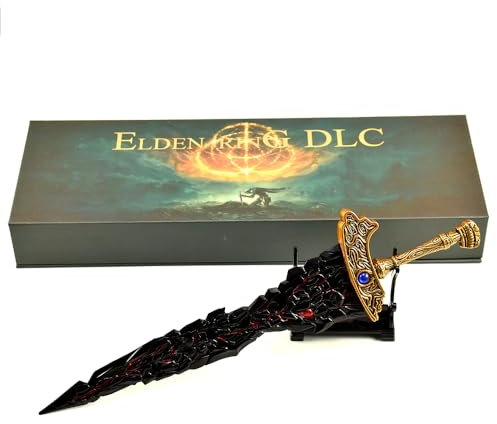 Superbuybox Game Elden Ring DLC Shadow of The Erdtree Maliketh's Black Blade Geschenkbox Kampfsport Messer Spiel Sammlung Geschenk Schreibtisch Dekoration Rucksack Anhänger Geschenk