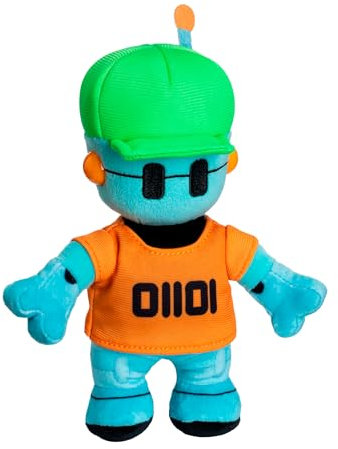Bizak Stumble Guys 64117260-1 Plüschtier, 16,5 cm, Robot Guy, 6 epische Charaktere, weiches und kuscheliges Spielzeug, ideal für alle Altersgruppen