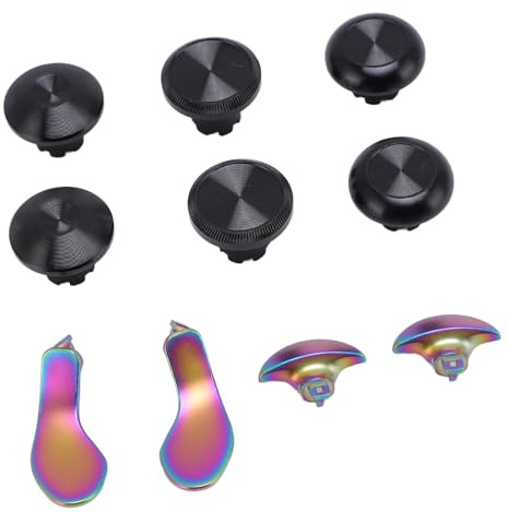 SENECESLI Thumbsticks für Edge Controller, Back Paddles Thumbsticks Accessoires Austauschbar, Edelstahltrigger -Tasten Zubehör Kits Plug and Play