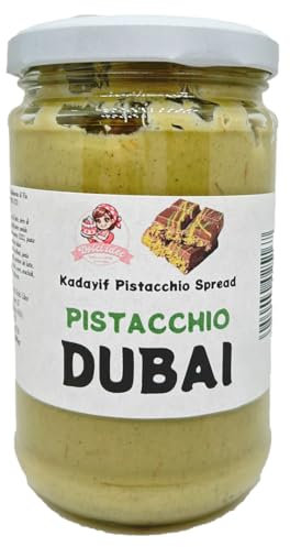 Dubai Chocolate Cream 300g - Crema Spalmabile al Pistacchio e Kadayif Croccante - Ideale per Dessert, Farciture e Torte - Gusto Ricco e Vellutato, Alta Qualità Gourmet