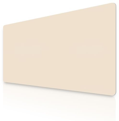 Niviy Tischunterlage Leder 60X40CM XXL Mousepad | Schreibtischunterlage PU Leder, wasserdicht, leicht zu reinigen, rutschfeste Tischschutz Unterlage für Büro Home Laptop Beige