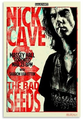 KZXBOCXHV Poster Nick Cave & The BadSeeds7, Premium-Leinwand, Wandkunst für Schlafzimmer, Wohnzimmer und Anime-Lounge-Dekoration, 30 x 45 cm, ungerahmter Stil