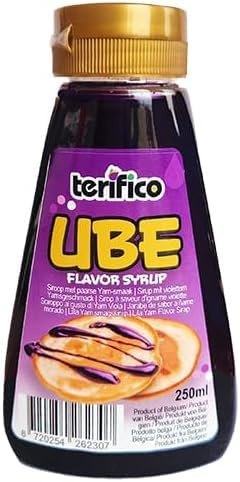 Ube Flavor Syrup 250ml – Purple Yam Flavoured Sweet Syrup for Desserts, Milk Tea, Halo-Halo & Baking