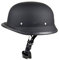 Woljay Casque Demi Coque Chopper Casque Casquette Moitié Bols Casque de Moto Casque Jet Noir terne (Hommes 56-61cm)