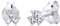 Elli Ohrringe Damen Ohrstecker Geo Trio Fein mit Kristall in 925 Sterling Silber