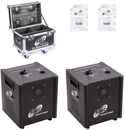 ETEC Professional FX1 SPARK MACHINE Set mit Flightcase und Spark Granulat DMX Indoor Feuerwerk Pyrotechnik Hochzeit DJ Event Effekt Bühne Auftritt Veranstaltung