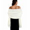 SWAT PANY Stola Elfenbein Damen Festlich Schultertuch Stola für Abendkleid Pashmina Schal Frauen Winter Schals Tücher für Damen