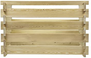 Holzkomposter Lärche 120x120xH60 cm mit Holz-Stecksystem Komposter Komposte Steckkomposter Kompostsilo