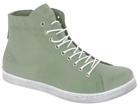 Andrea Conti Damen High Top Sneaker, Peppermint, 37 EU