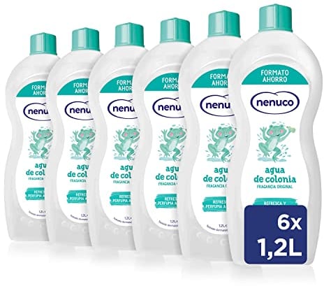 Nenuco Agua de Colonia recomendado para Bebés, Fragancia Original - 6x1200 ml