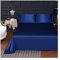Satin Bettlaken ohne Gummizug Betttuch 120X230cm 180X230cm 230X250cm Laken Flaches Blatt Glänzend weiche und Glatte Bettlaken schwarz blau rot braun lila (Color : Blue, Size : 180X230cm)