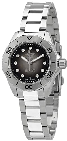 Tag Heuer Aquaracer WBP2410.BA0622 Damenuhr, automatisch, Diamanten, schwarzes Zifferblatt, Schwarz, Modern