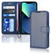 TECHGEAR iPhone 14 Plus Leather Wallet Case, Flip Protective Case Cover with Wallet Card Holder, Stand and Wrist Strap - Blue PU Leather with Magnetic Closure Designed for iPhone 14 Plus 6.7