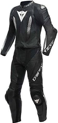 Dainese Laguna Seca 5 2-Teiler Motorrad Lederkombi, schwarz/weiß, 54