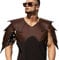 BAOK Warrior PU Leder Brustpanzer | Retro Knight Leder Rüstung Mittelalter Ritter Schultern | Schnalle Gürtel Cosplay Requisiten Gladiator Schulterpanzer