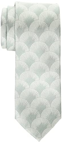 Ted Baker London Men's HERRO Fan Jacquard Tie, Mid-Green, One Size