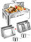 Granvell Rechteckiges Rolltop Chafing Dish Buffet Set, Catering Speisenwärmer für Partys, Hochzeit, Geburtstag, Weihnachten, 1 volle Größe & 2 halbe Größe Chafing Server Dish, 14QT Wasserpfanne