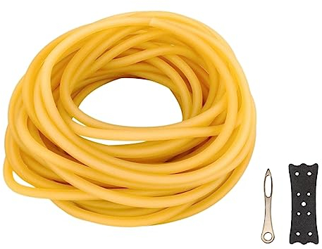 Aymaosen Steinschleuder Ersatzgummiband(10M), 6X dehnbar Zwille steinschleuder Gummi,geeignet für steinschleuder Gummi Jagdzubehör Ersatz(3060)