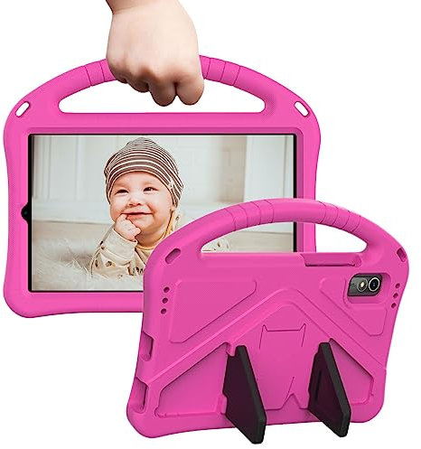 Tading Funda para tablet Lenovo Tab M9 de 9 pulgadas lanzada en 2023, apta para niños, funda protectora de espuma EVA con asa para tablet Lenovo M9 de 9 pulgadas, rosa intenso