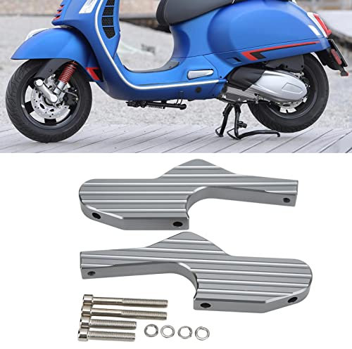 XTevu Motorrad-Fußrasten, Deluxe-Fußrastenverlängerungen, Kompatibel Mit Vespa GTS 300ie Super Sport, Beifahrerpedale