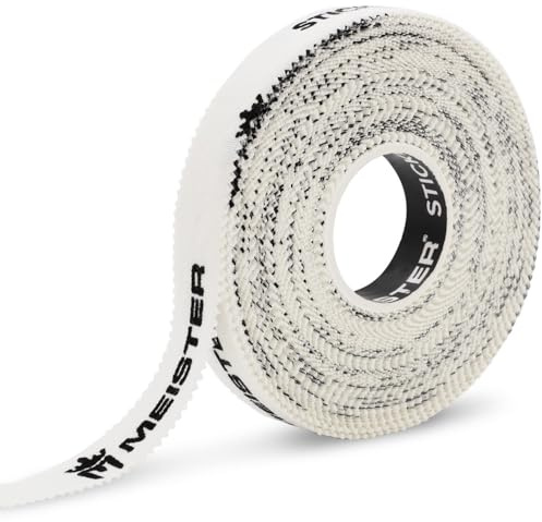 Meister StickElite Professionelles poröses athletisches Tape für Finger und Zehen, 13 m x 1,27 cm, Weiß, 4 Rollen