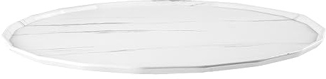 LACOR - 63250 - Tortenständer, Tortenhalter, Küchenutensilien, Buffet & Display, Melamin, BPA-frei, spülmaschinenfest, 100% stapelbar, Ø22.5 cm, Höhe: 2 cm, Marmoreffekt-Optik | Langlebiges Profi-Utensil; entwickelt für optimale Leistung und schnelle, unkomplizierte Reinigung in der Spülmaschine