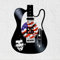 VINY WOODY Wanduhr Schallplatte Gitarre Silhouette Bruce Frederick Joseph Springsten