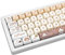 JOLINTAL 142 Key Round Cute MOA Profile Cherry Mx PBT Custom Cat Coffee White 60 Percent Cute Keycaps for Mechanical Keyboard