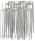 Ground Pegs - 100Pack Tent Garden Pegs Weed Control Membrane Peg, U-Shaped Securing Stakes Metal Pins Weed Mat Pegs, Landscape Staples for Fabric, Matting, Netting, Hoses, Artifical Grass(6/150mm)