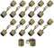 QUARKZMAN 10 Sets 10mm Lederkordel-Endkappen mit Karabinerverschlüssen, Fassabschlüssen für die Herstellung von Lederarmbändern, Bronze-Ton
