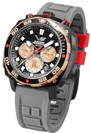 Vostok Europe Herrenarmbanduhr Systema Periodicum Chronograph Boron VK67-650E721