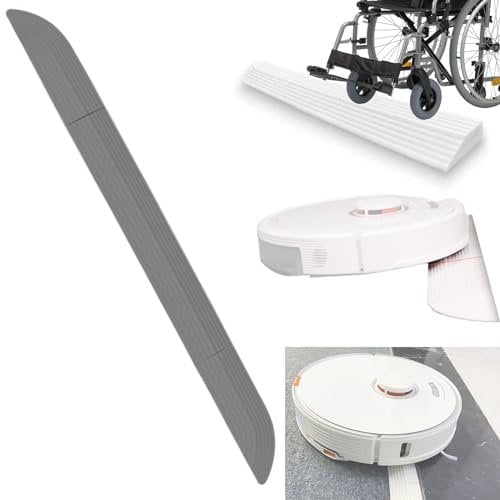 DianSung Türschwellenrampe für Staubsaug Roboter, Schwellenrampen für Türen, Staubsauger Ersatzteile für iRobot, für Ecovacs, für Dreame, für Xiaomi, für Roborock -grau