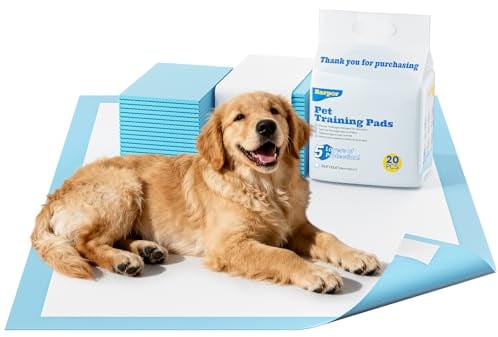 Barpor Alaise pour Chien 60x60cm Aleses Jetables pour Chien 40 Pièces | Tapis de Propreté Chien Tapis pour Chiot Anti-Fuite, Super Absorbants, Design à 5 Couches avec Surface à Séchage Rapide