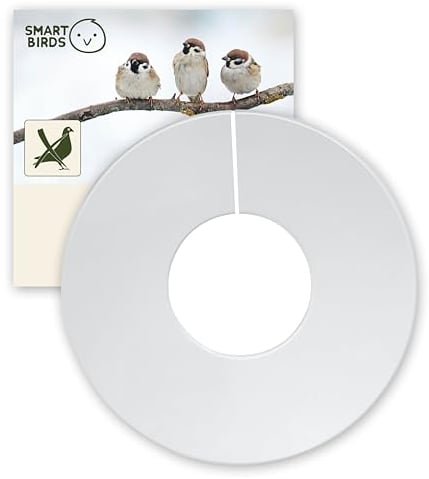 SWISSINNO Grossvogel-Abwehr Ring, um Tauben, Krähen und andere unerwünschte große Vögel daran zu hindern, kleinere Vögel zu vertreiben, geeignet für SMART Birds Futterspender Davos & Geneva
